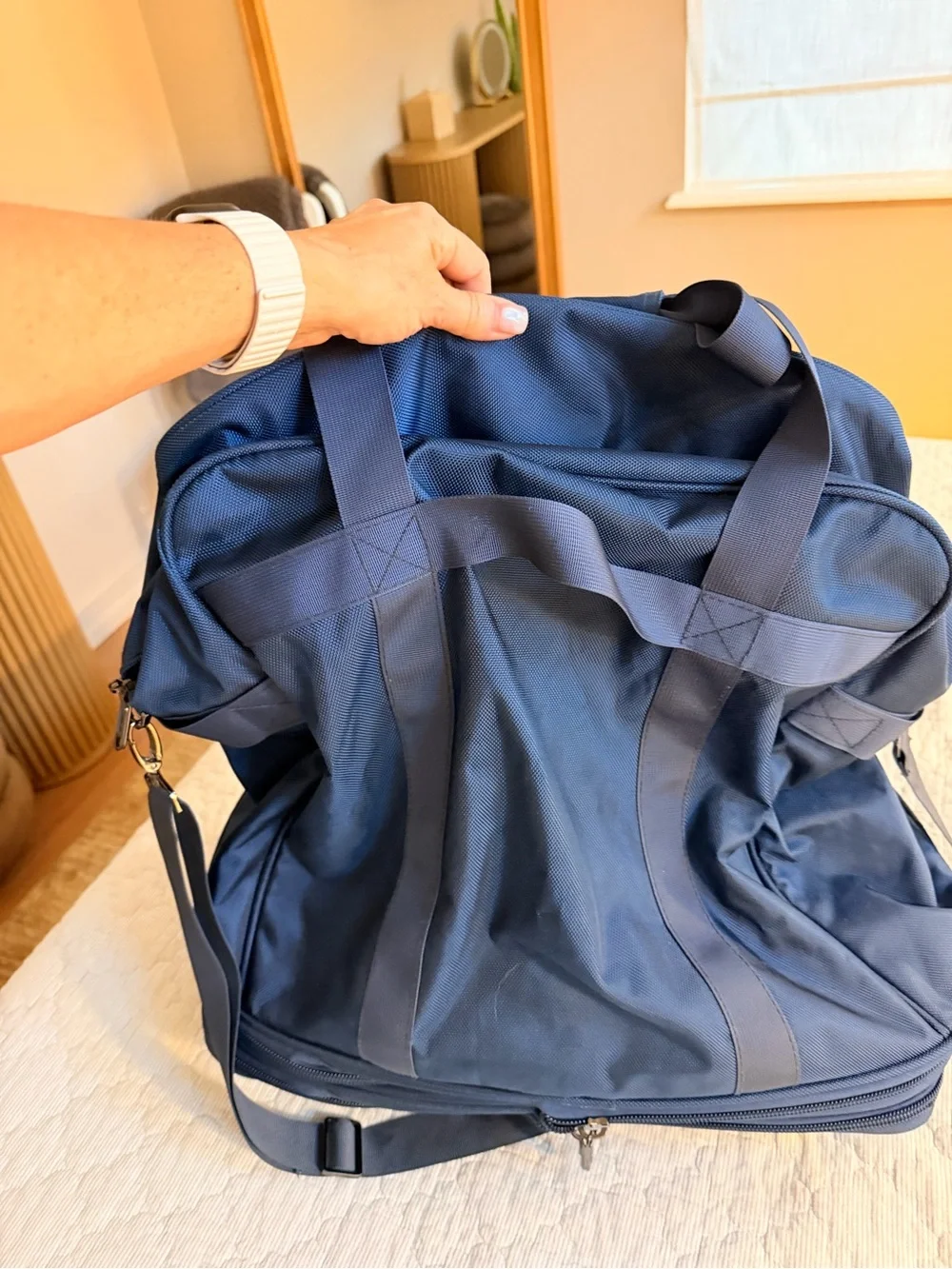 Travel Duffle Bag for Men - Navy Blue
